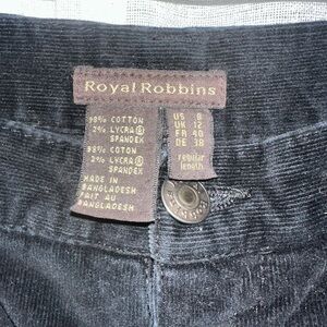Royal Robbins Navy Corduroy Pants Size 8